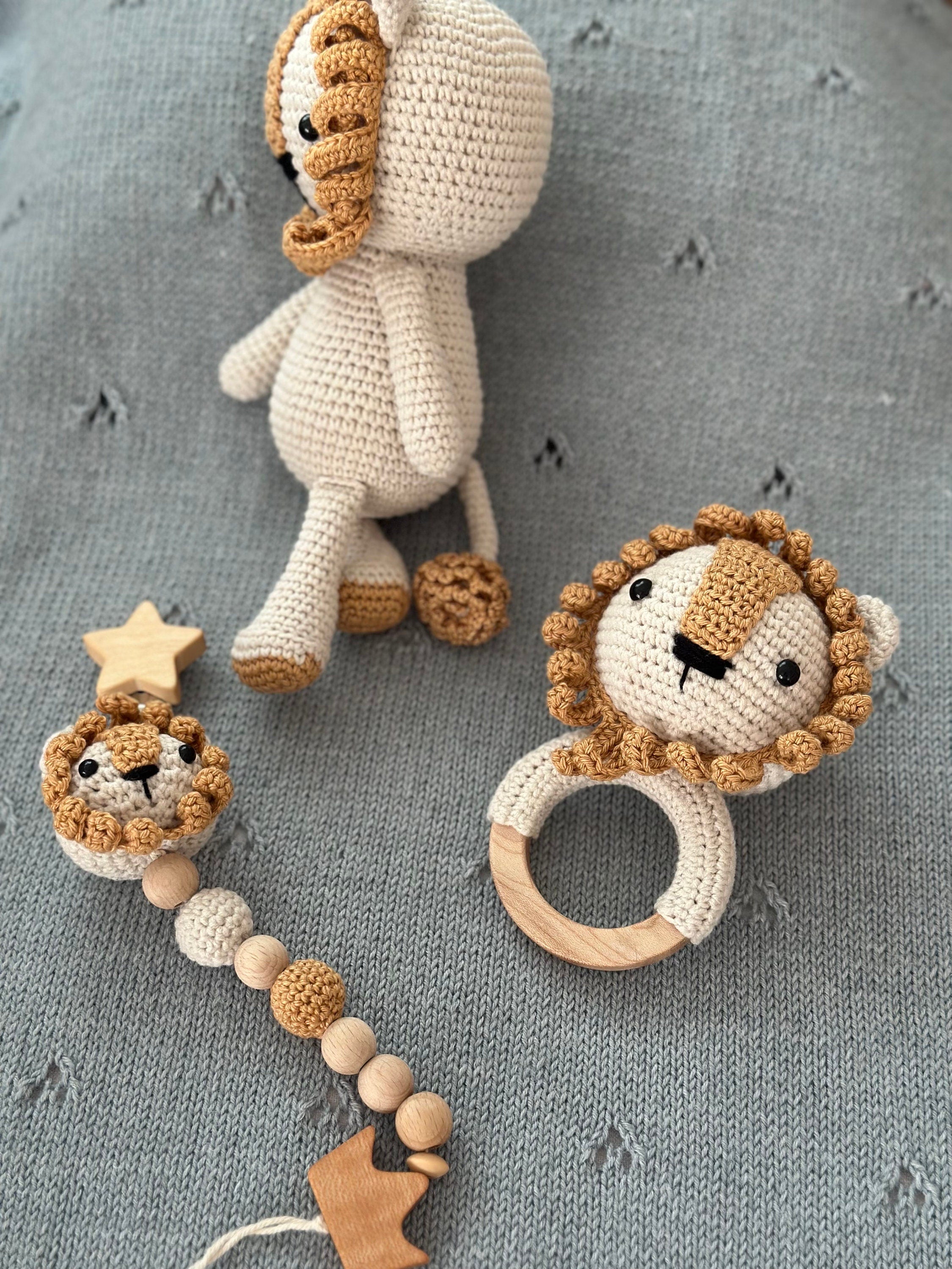 Amigurumi Aslan Model Bebek Seti – 3 Parça