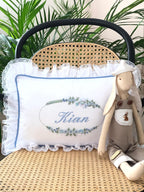 Istanbul Serisi Mavi Dekoratif Bebek Yastığı – Pamuk Saten