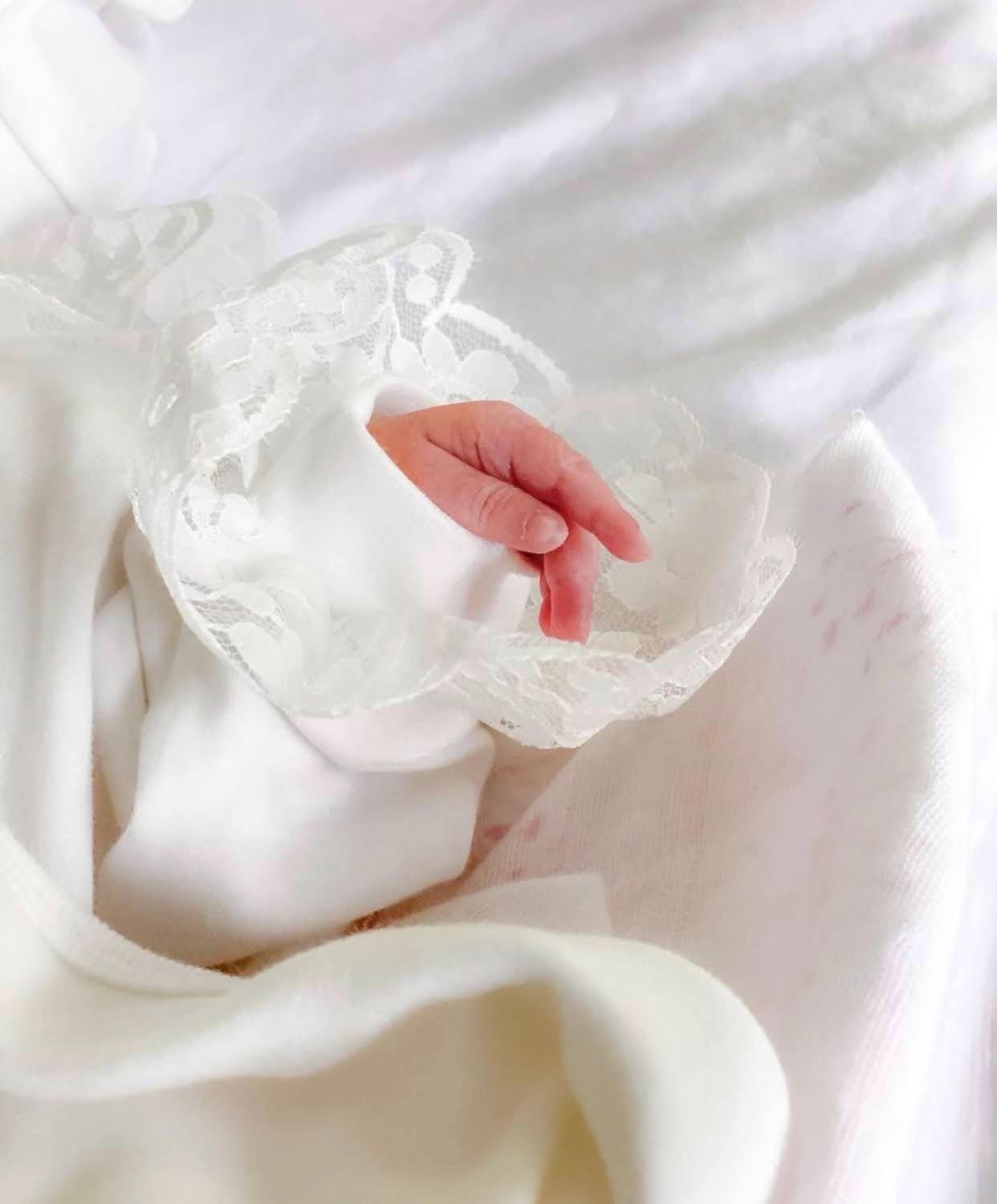 Boho Model Hastane Çıkışı Seti - Pembe&Lila