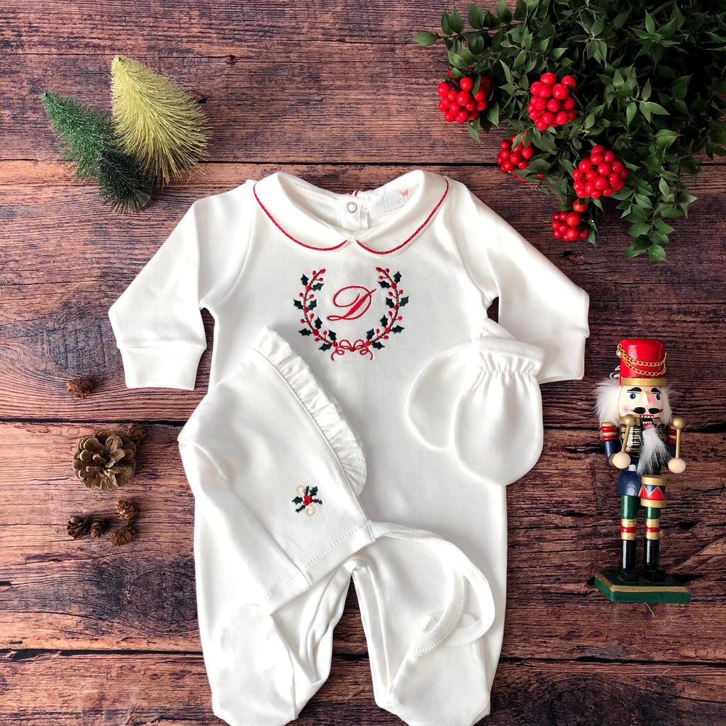 D Harfli 3 Parça Bebek Tulum Seti