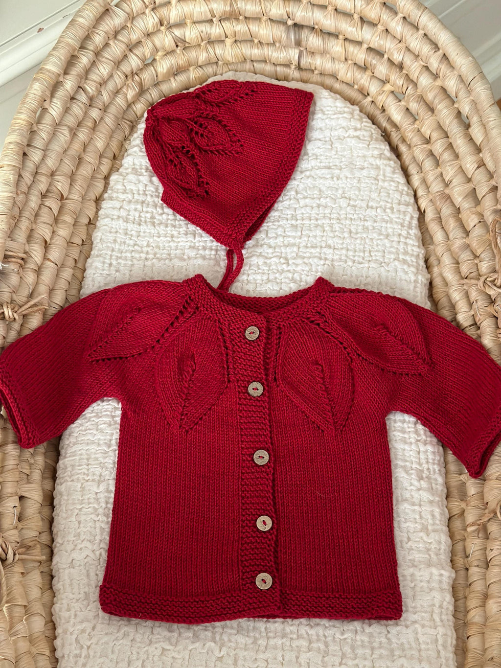 French Model Bebek Hırka & Şapka Takımı