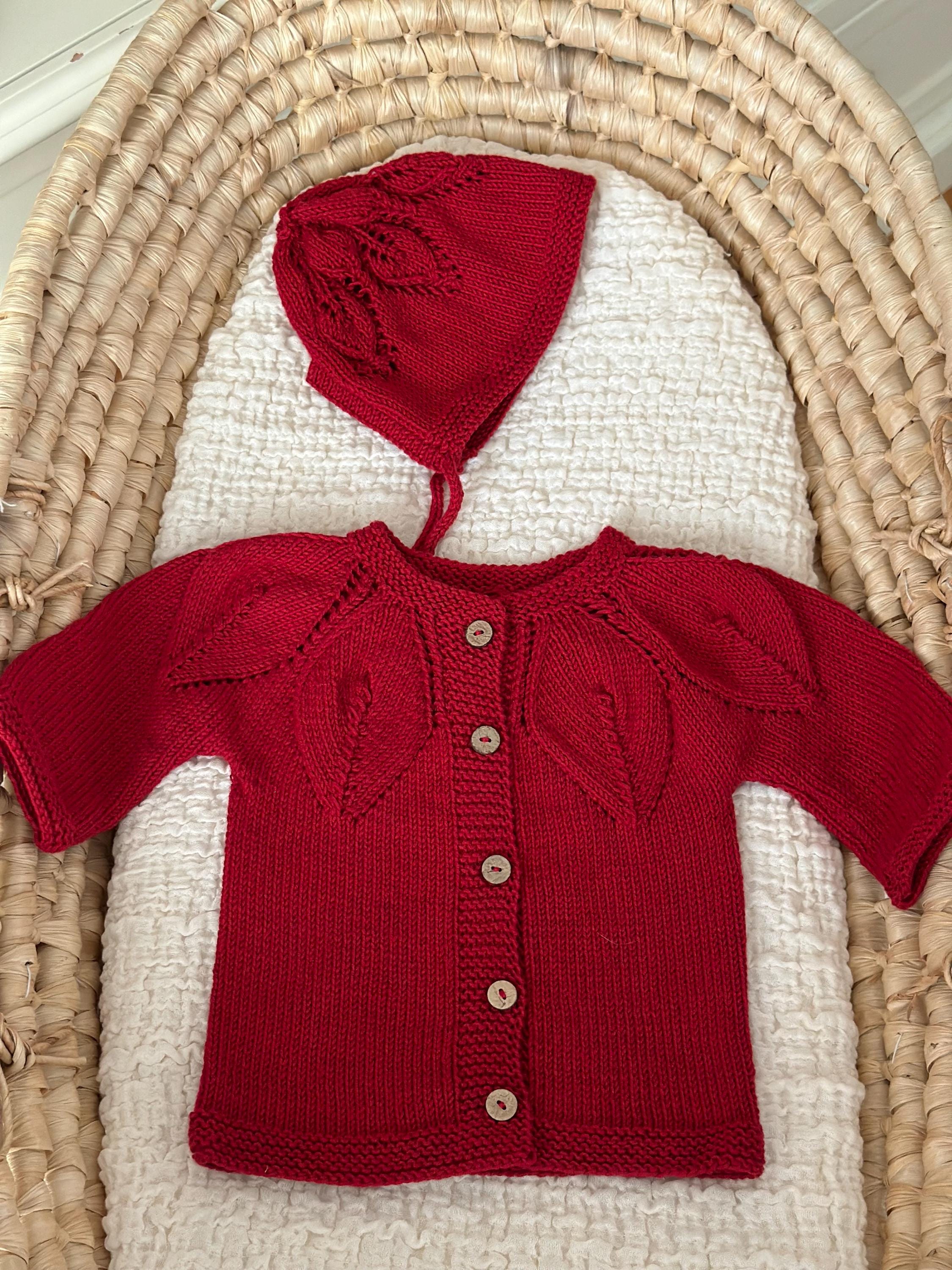 French Model Bebek Hırka & Şapka Takımı