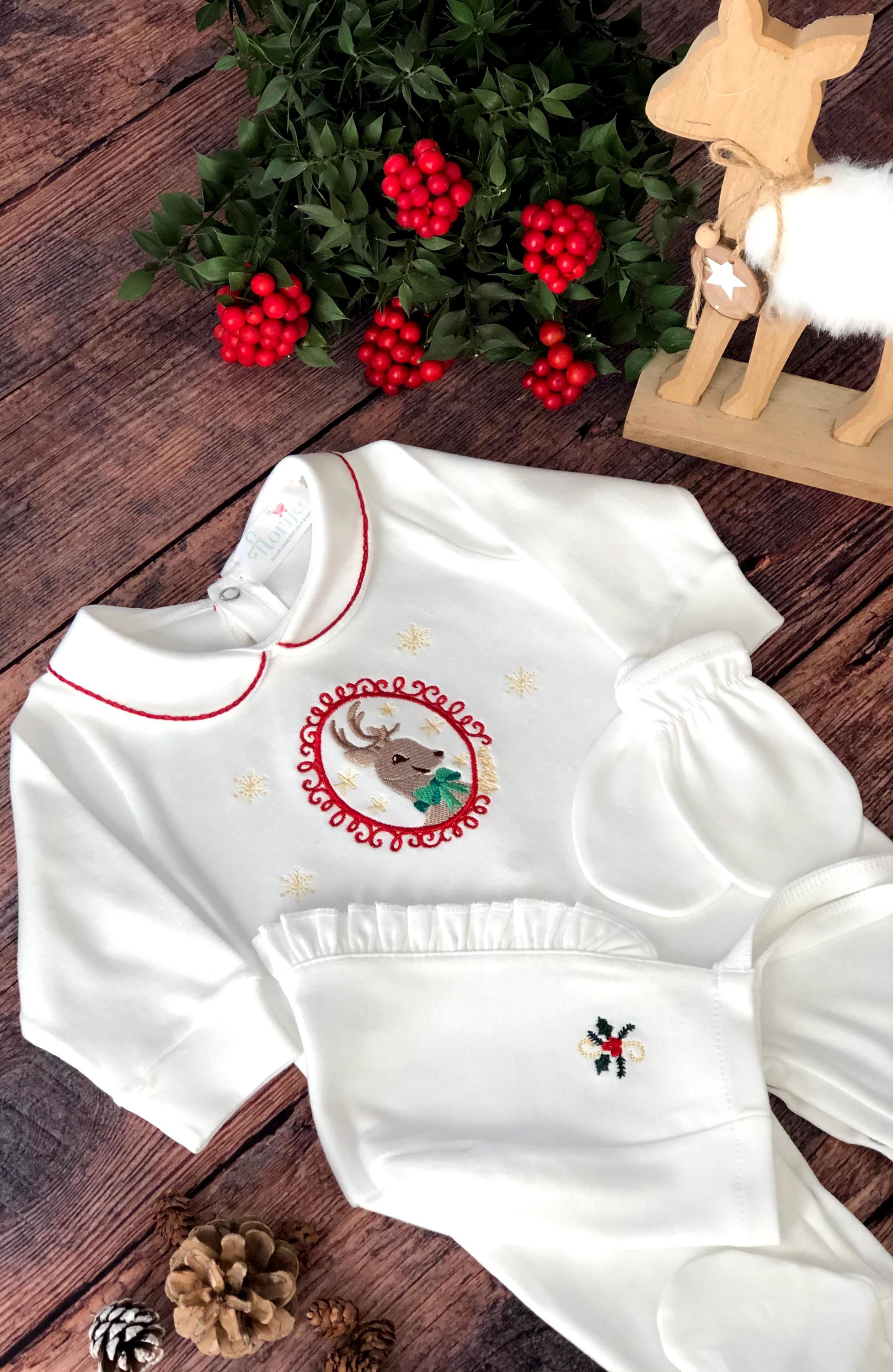 Reindeer Christmas 3 Parça Bebek Tulum Seti