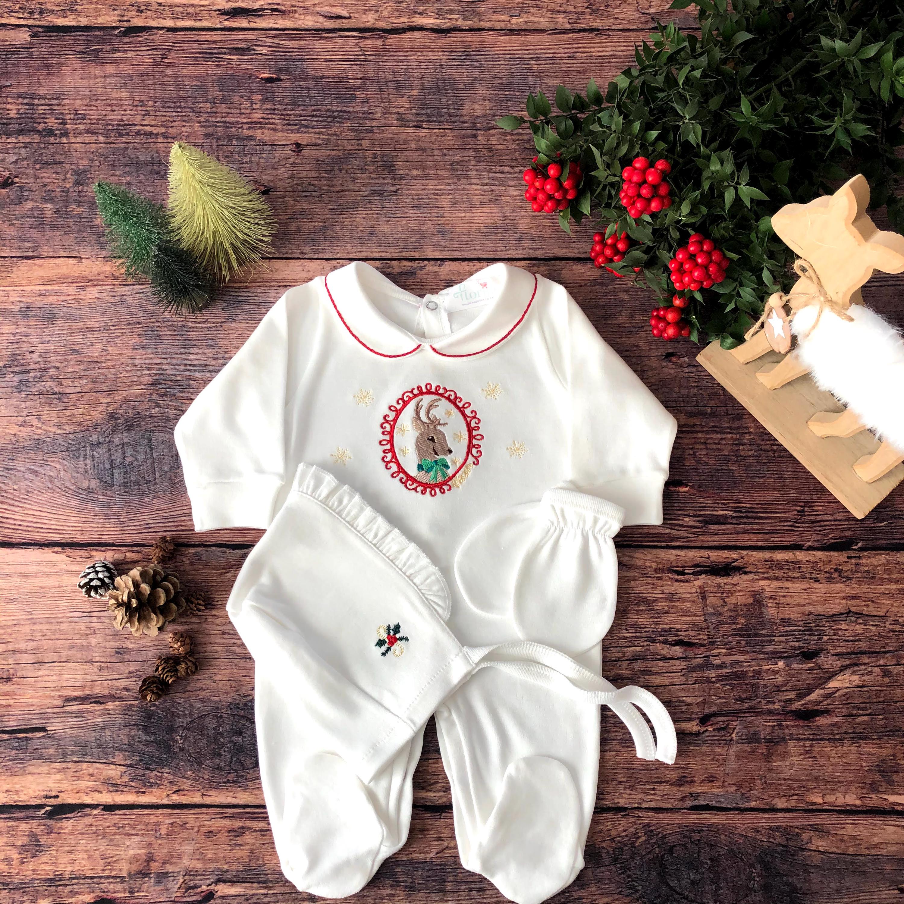 Reindeer Christmas 3 Parça Bebek Tulum Seti
