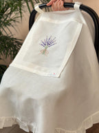 Lavander Keten Puset Örtüsü Lila