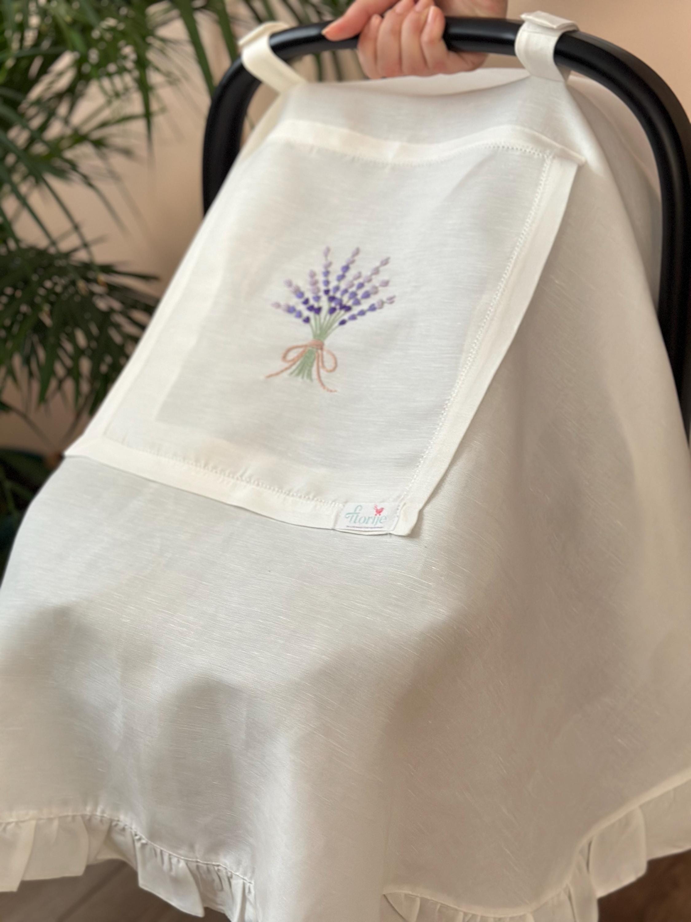 Lavander Keten Puset Örtüsü Lila