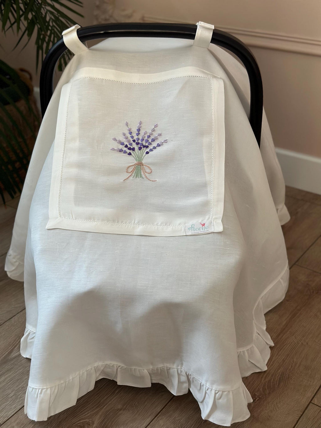 Lavander Keten Puset Örtüsü Lila