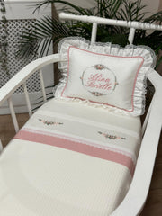 Dusty Rose Dekoratif Bebek Yastığı Oval Model - Gül Kurusu